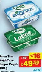 PINAR LABNE TAM YAĞLI TAZE BEYAZ PEYNİR 180 G PINAR LABNE TAM YAĞLI TAZE BEYAZ PEYNİR 180 G